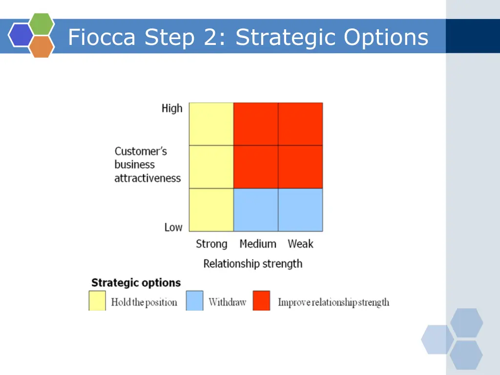 fiocca step 2 strategic options