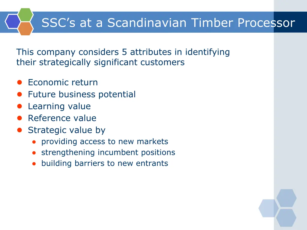 ssc s at a scandinavian timber processor