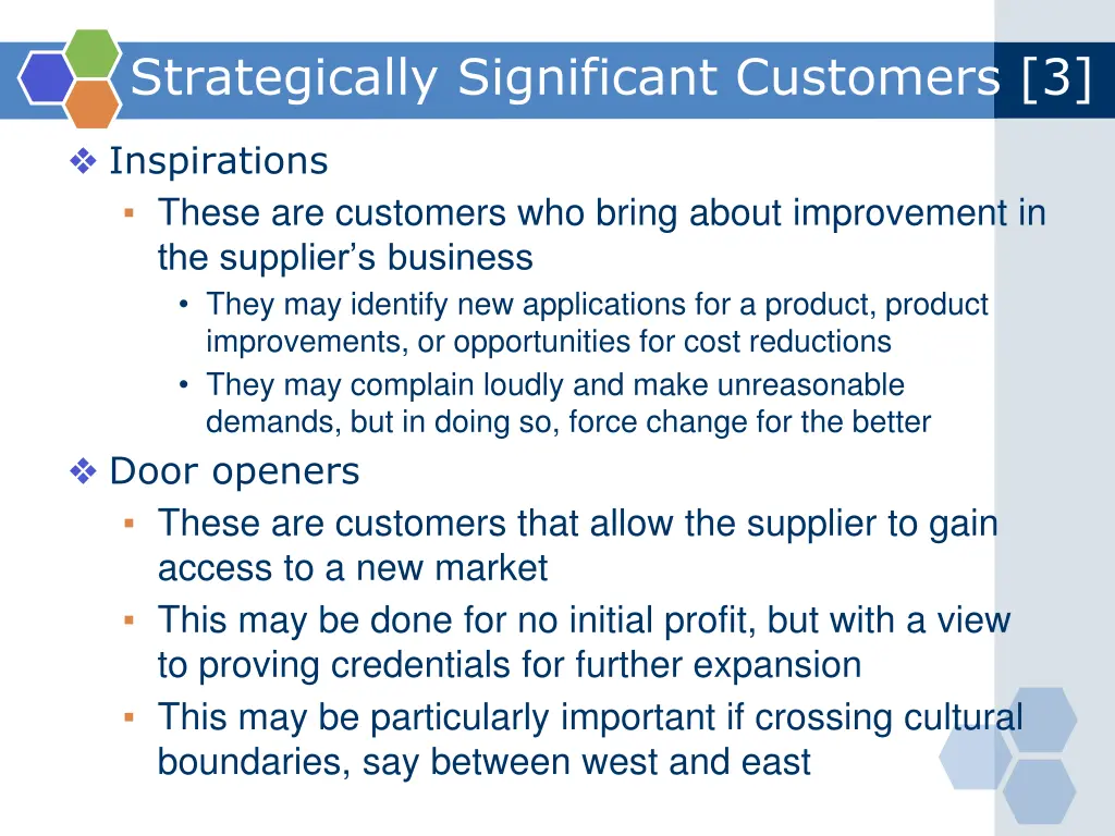 strategically significant customers 3