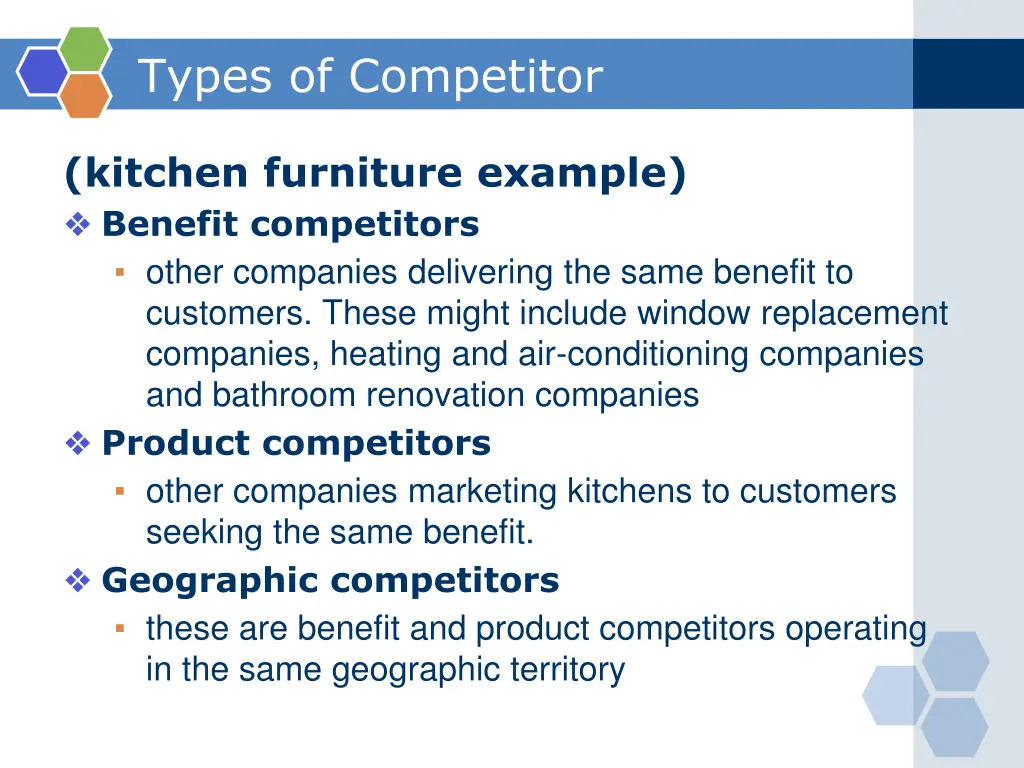 types of competitor