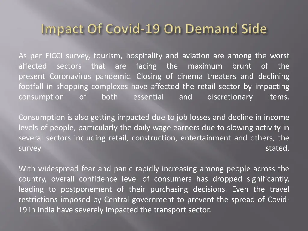 as per ficci survey tourism hospitality