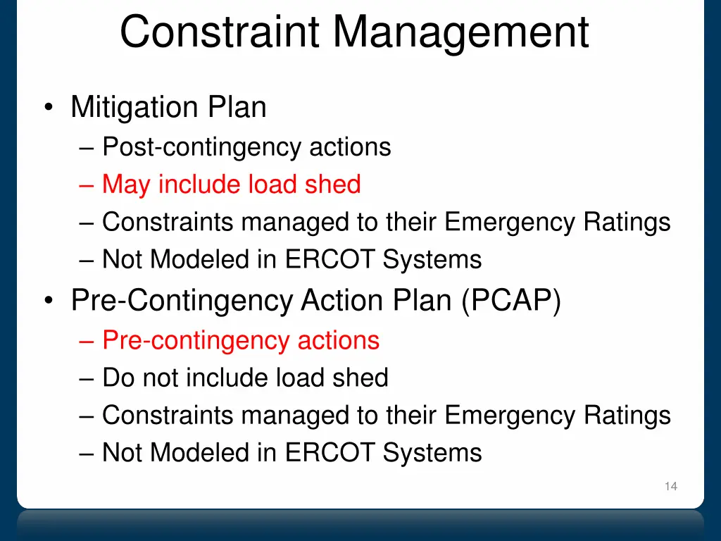 constraint management 5