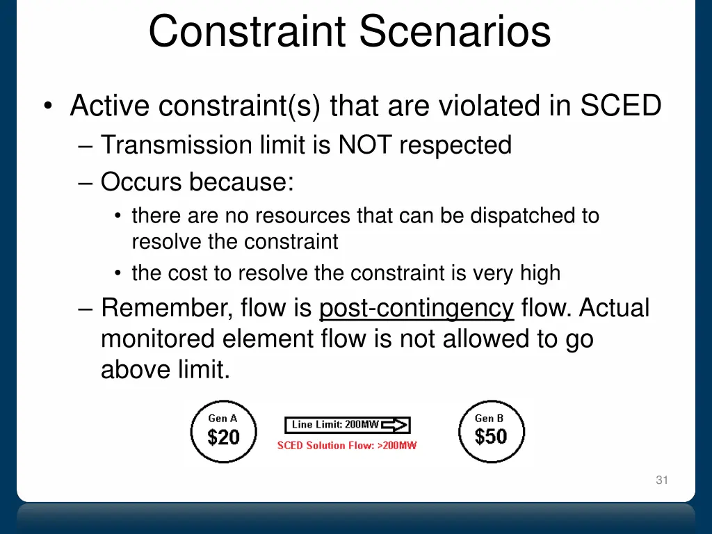constraint scenarios 4