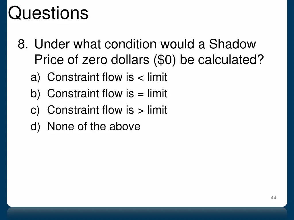 questions 8