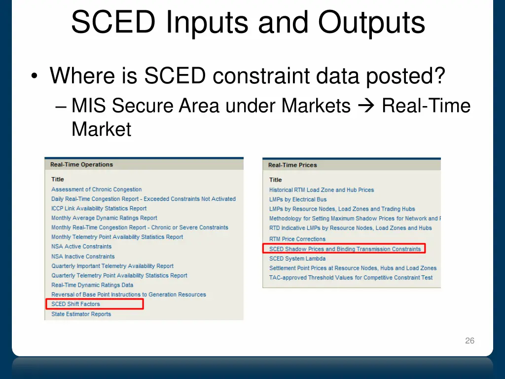 sced inputs and outputs 6