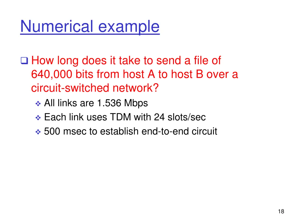 numerical example