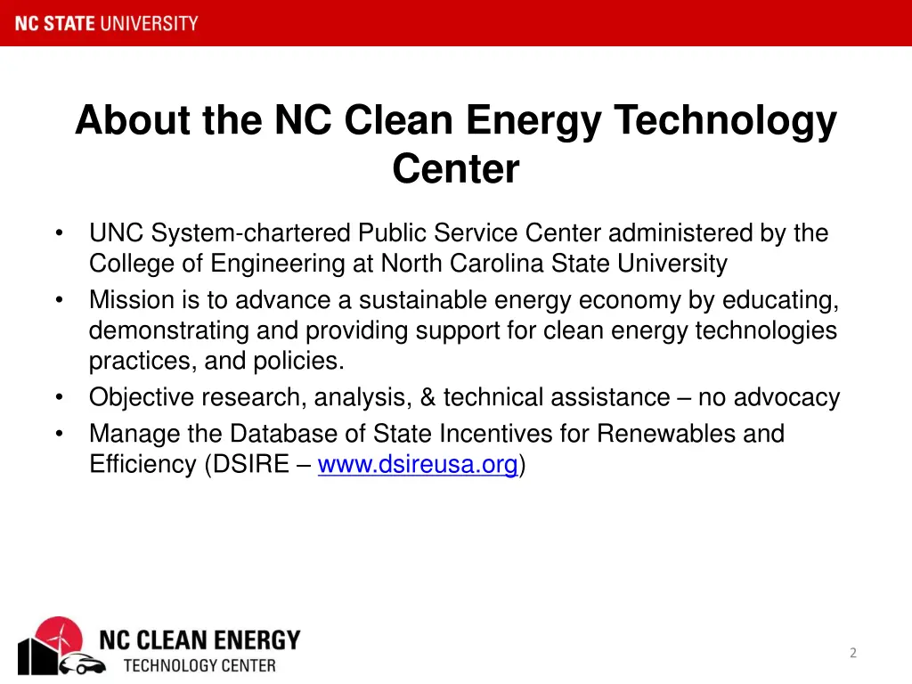 about the nc clean energy technology center