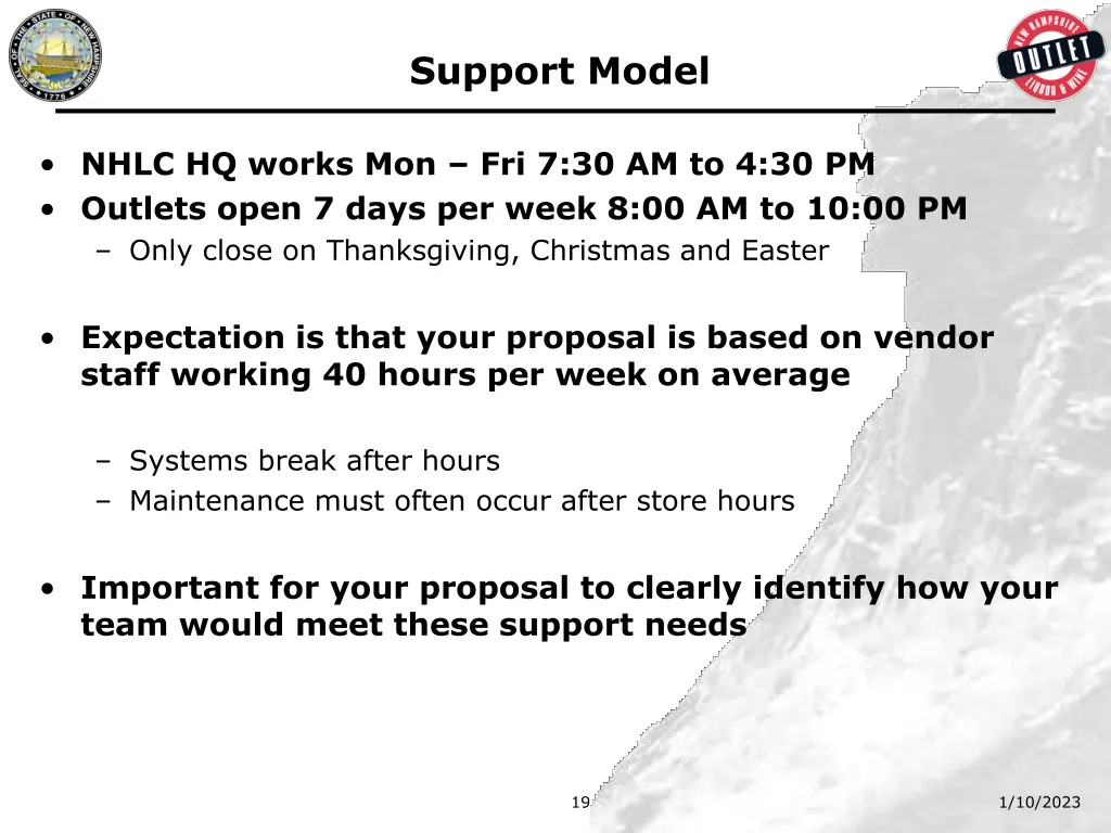 support model