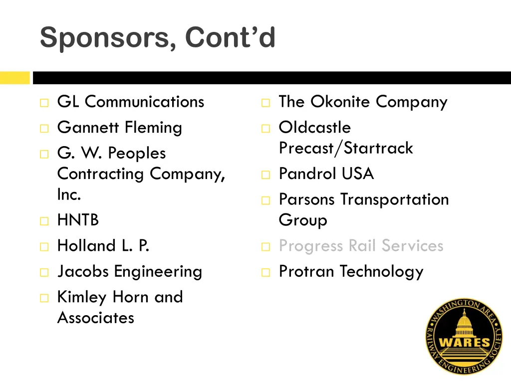 sponsors cont d