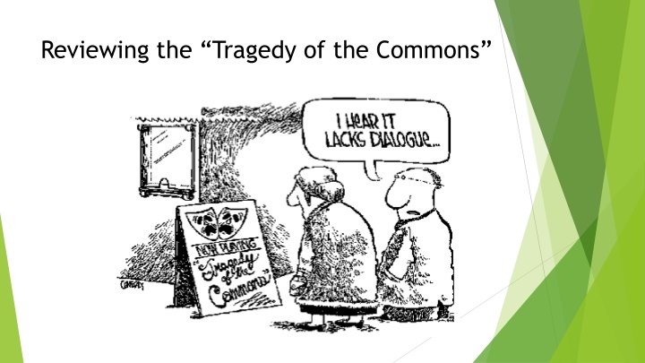 reviewing the tragedy of the commons