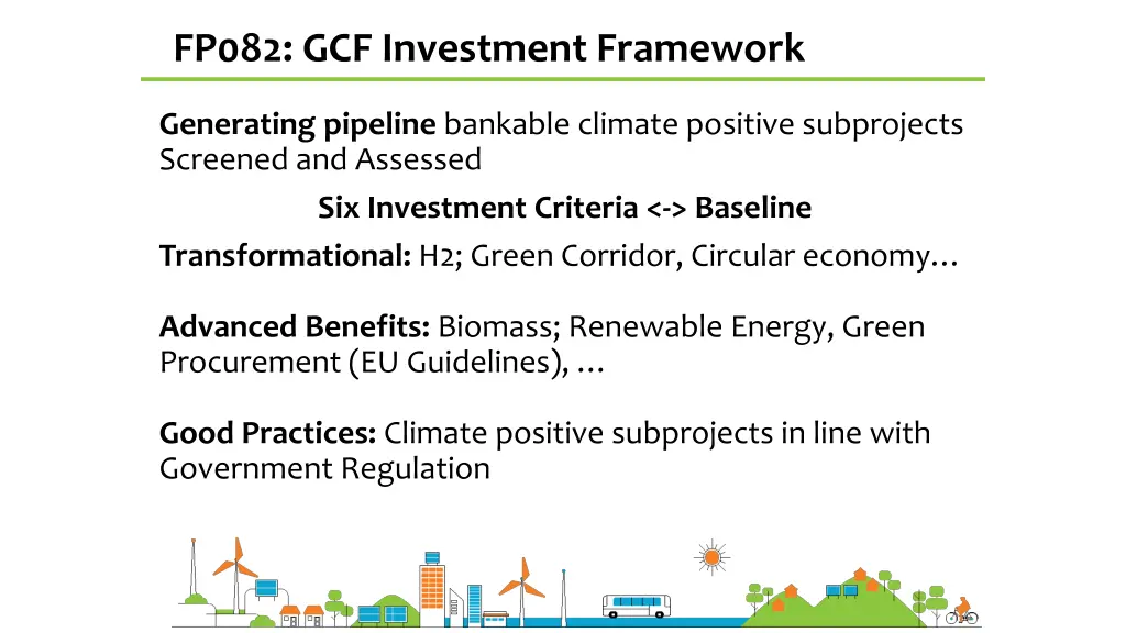 fp082 gcf investment framework