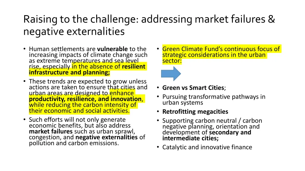 raising to the challenge addressing market