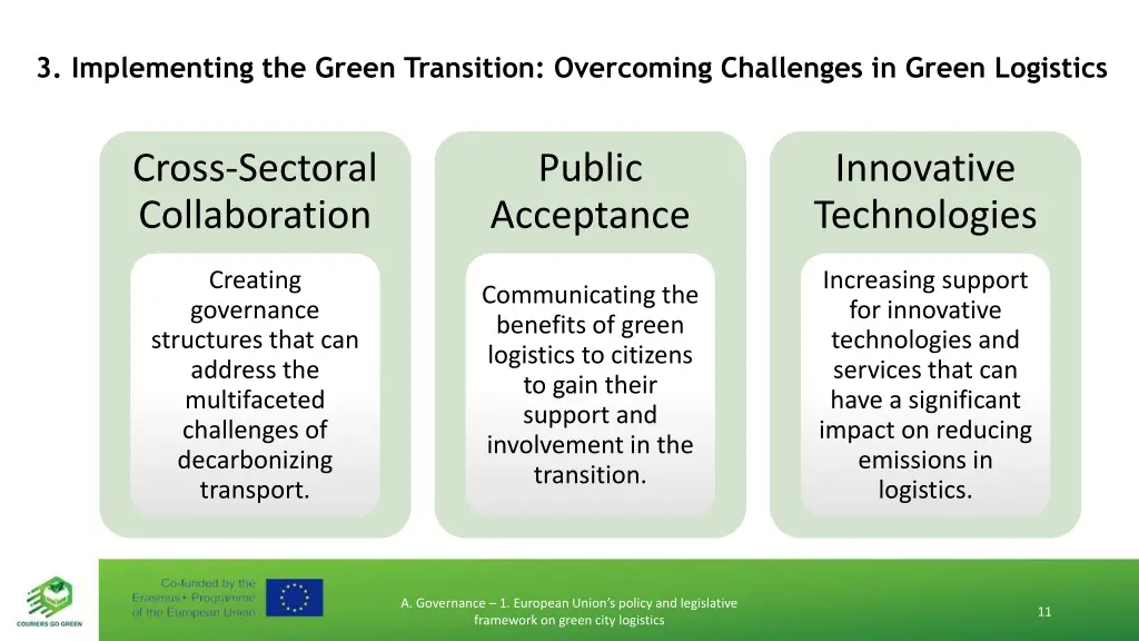 3 implementing the green transition overcoming