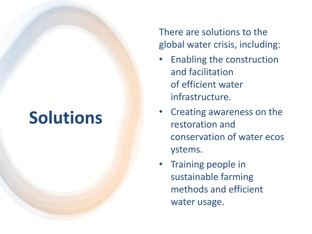 there are solutions to the global water crisis