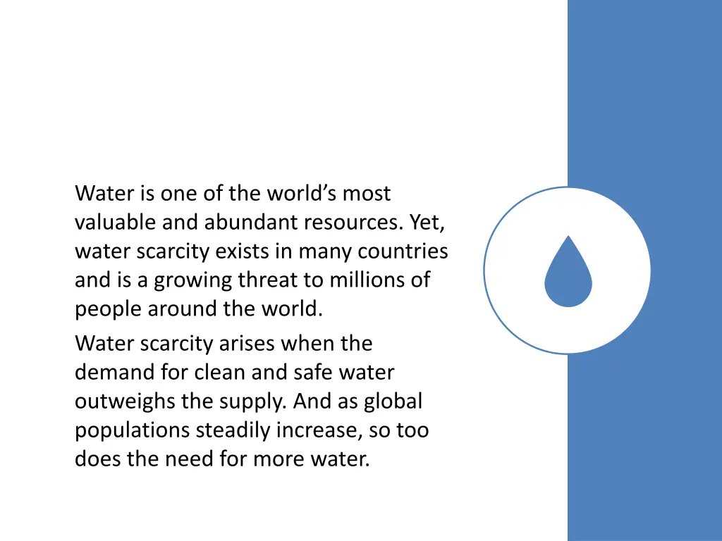 water is one of the world s most valuable