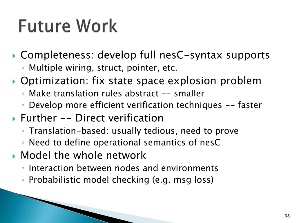 completeness develop full nesc syntax supports