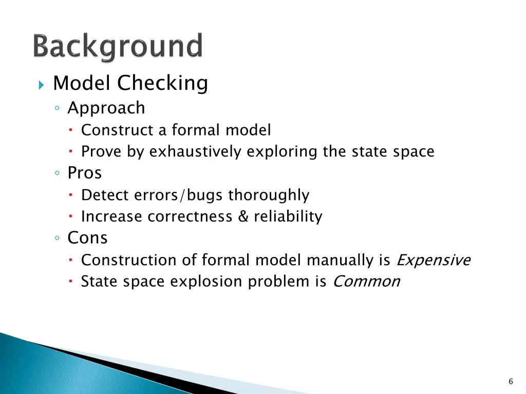 model checking approach construct a formal model