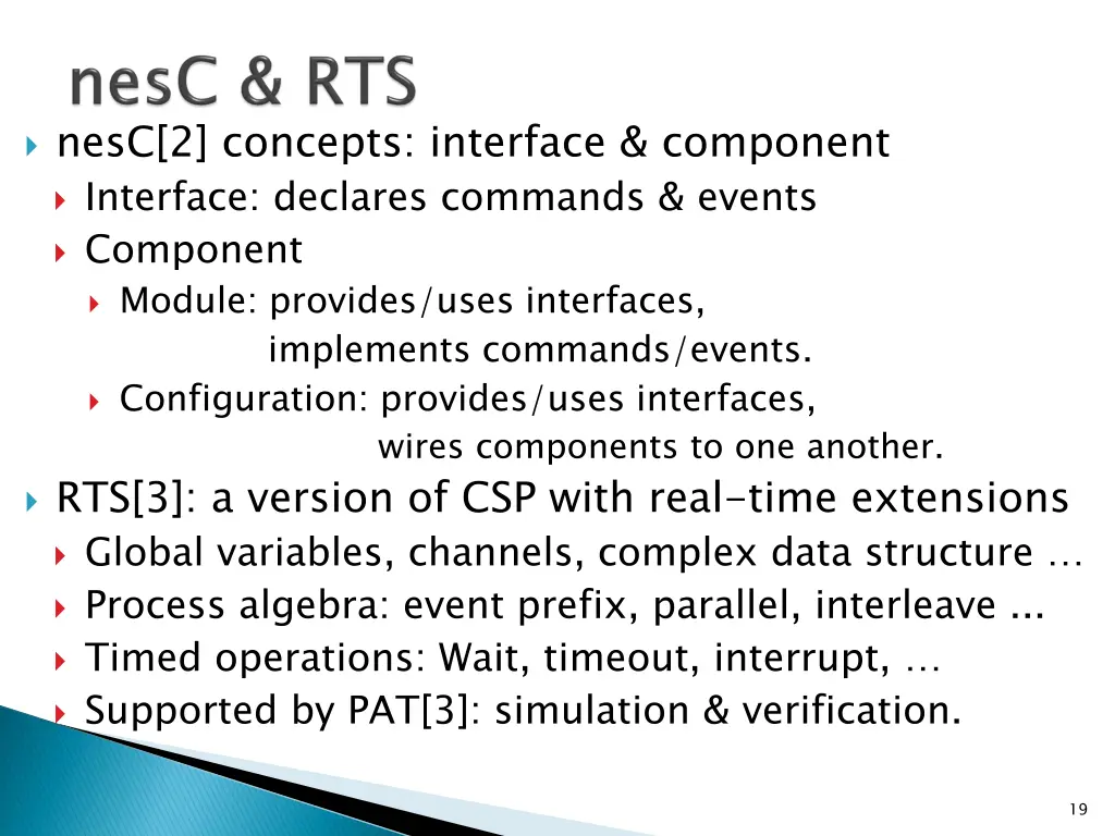 nesc 2 concepts interface component interface