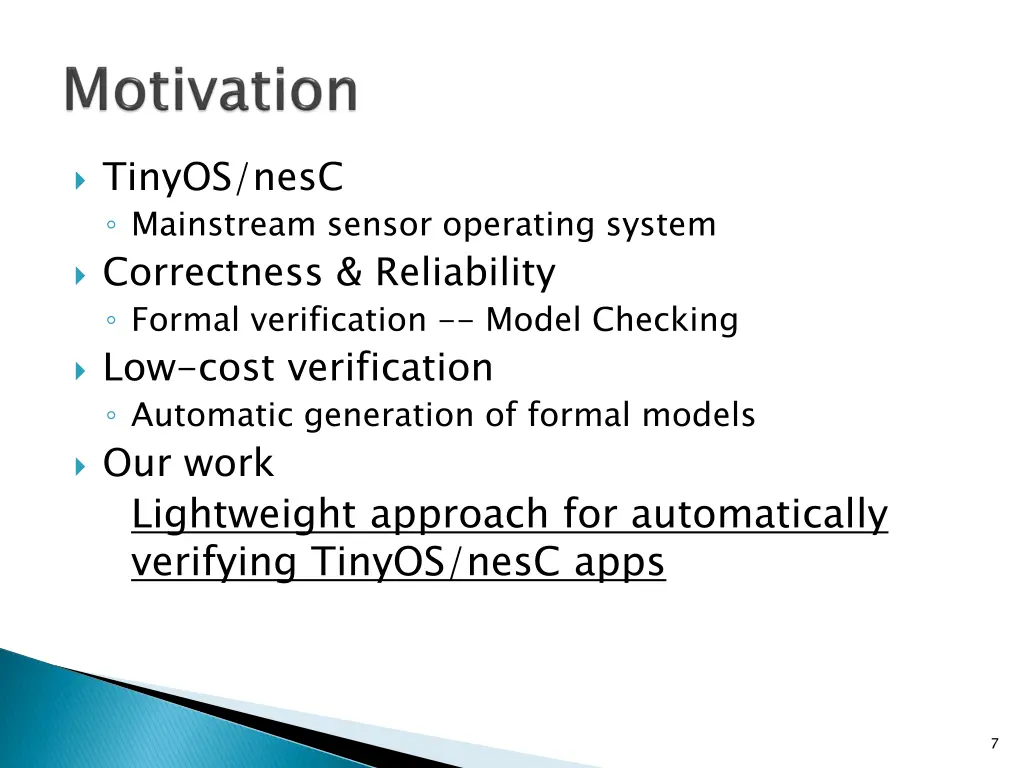 tinyos nesc mainstream sensor operating system