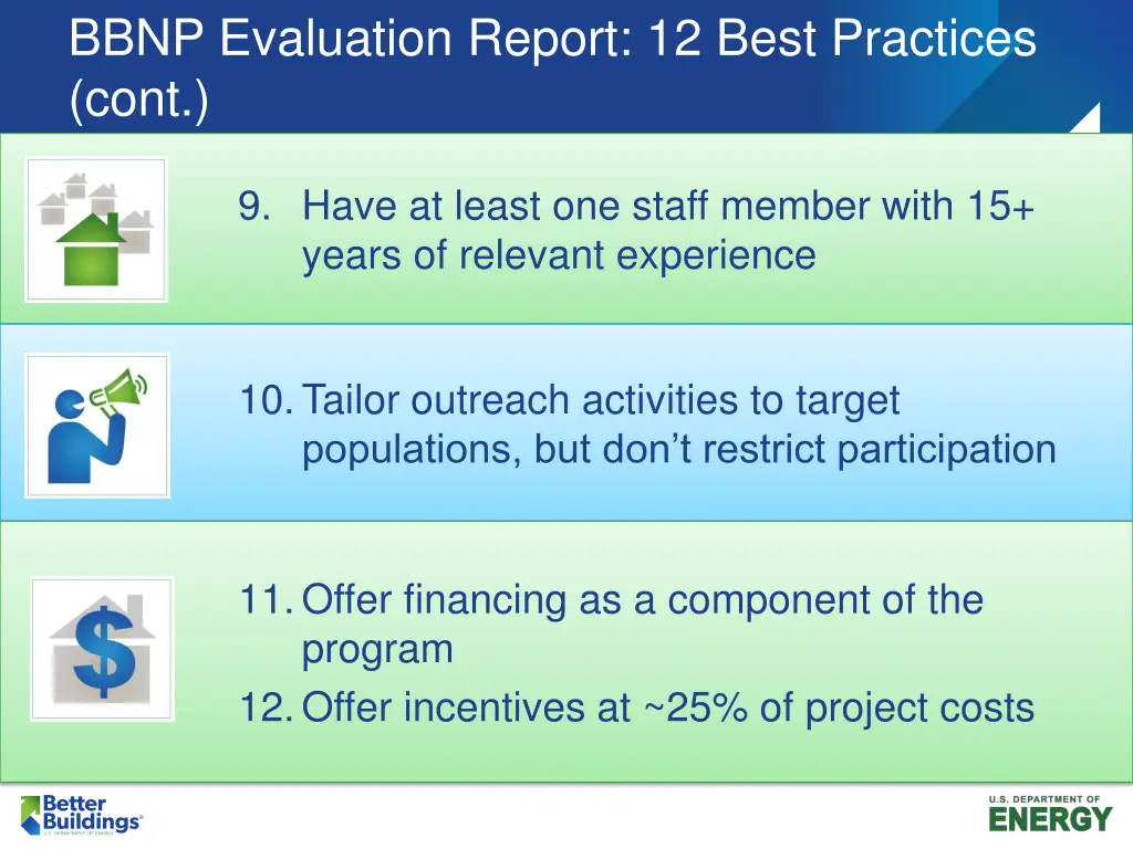 bbnp evaluation report 12 best practices cont
