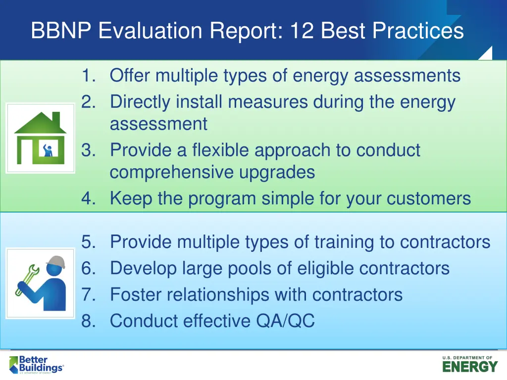 bbnp evaluation report 12 best practices