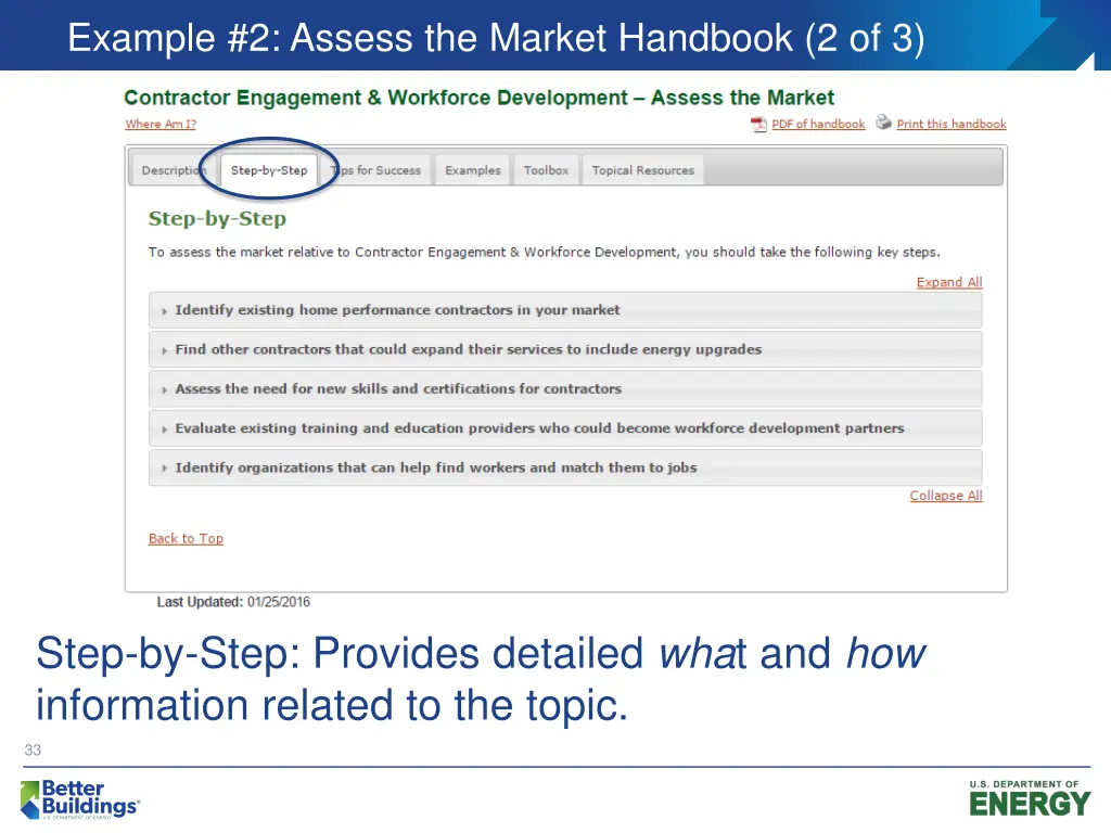 example 2 assess the market handbook 2 of 3