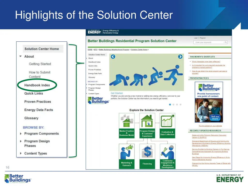 highlights of the solution center 1
