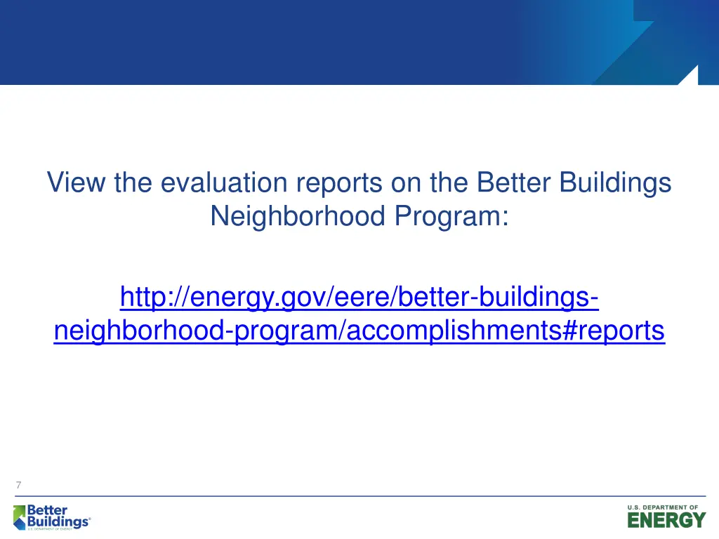 view the evaluation reports on the better