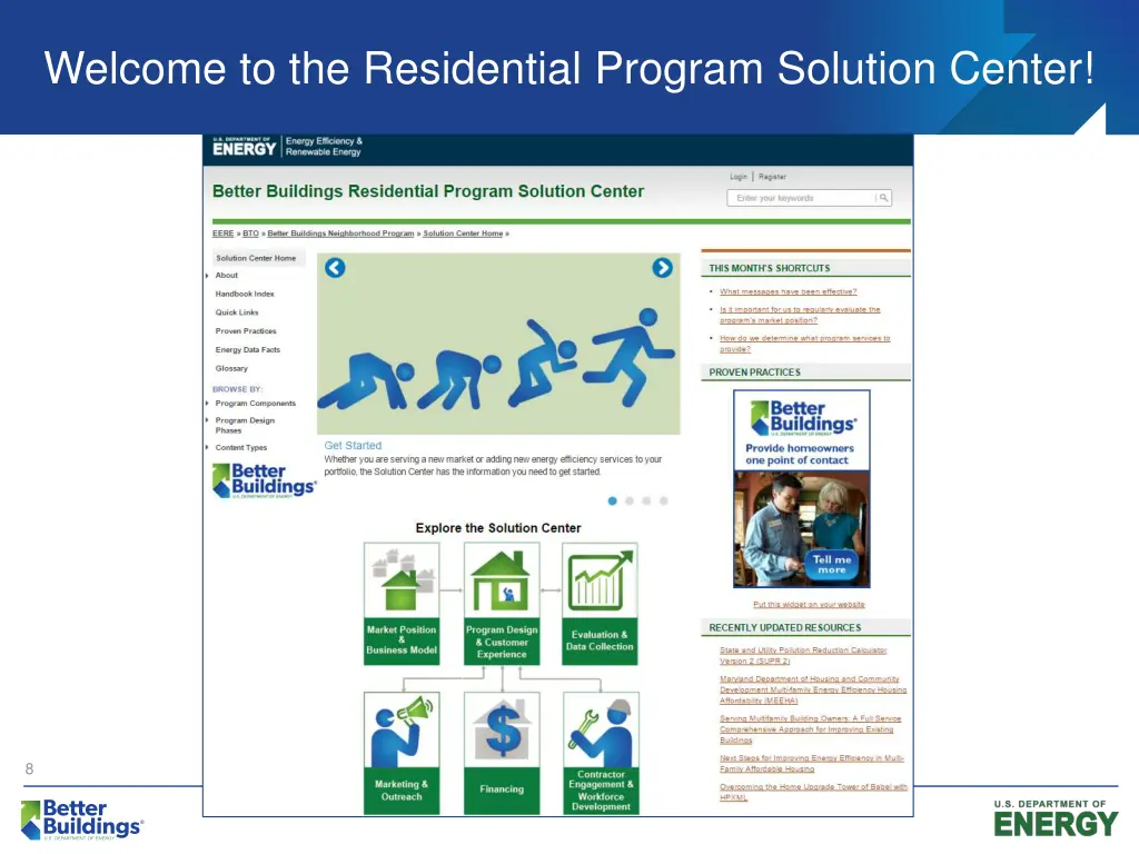 welcome to the residential program solution center