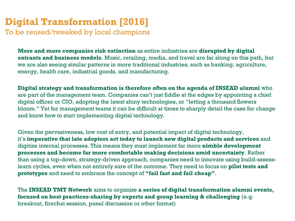 digital transformation 2016 to be reused tweaked