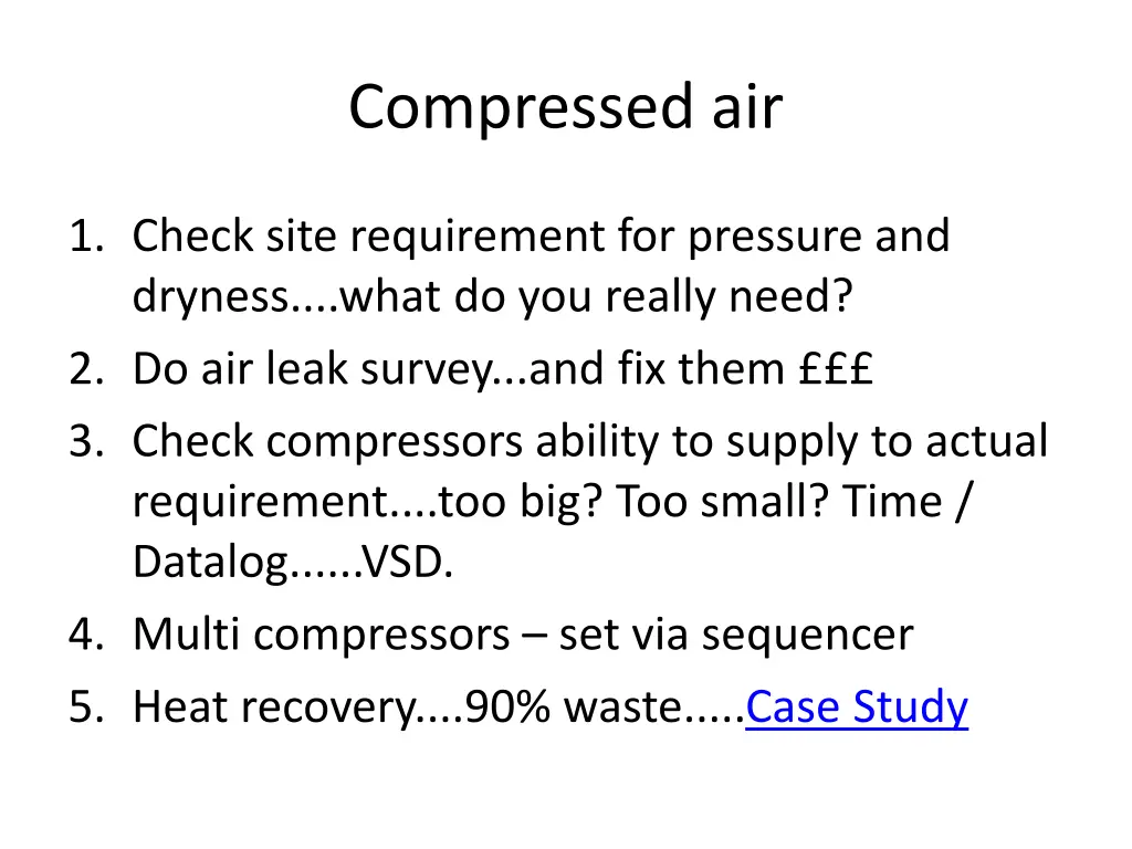 compressed air