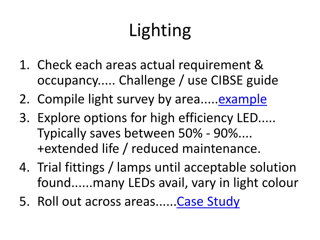 lighting