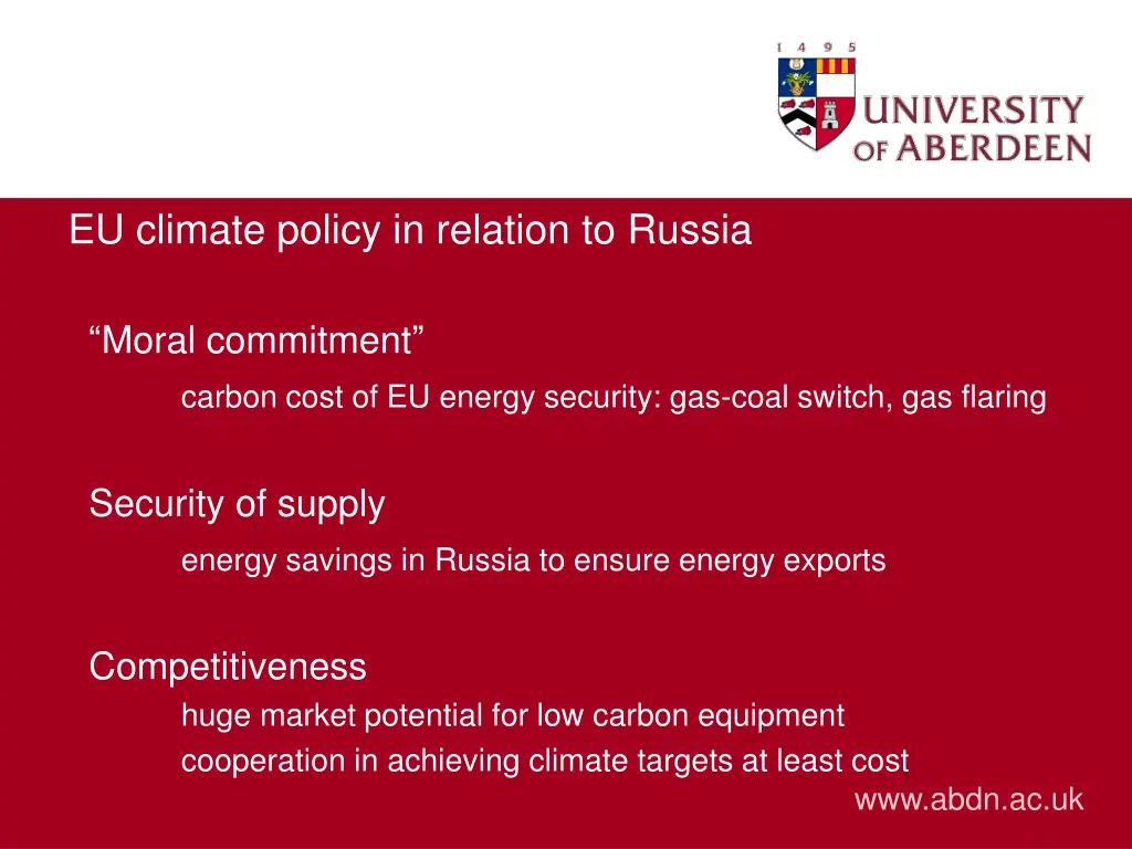 eu climate policy in relation to russia