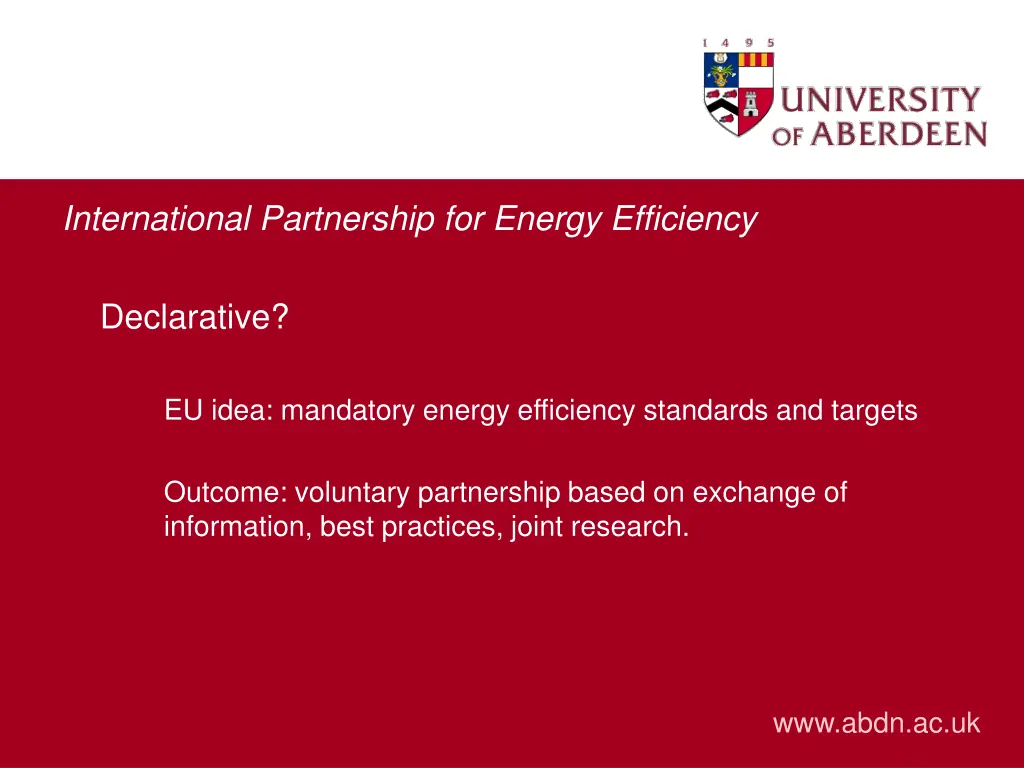 international partnership for energy efficiency