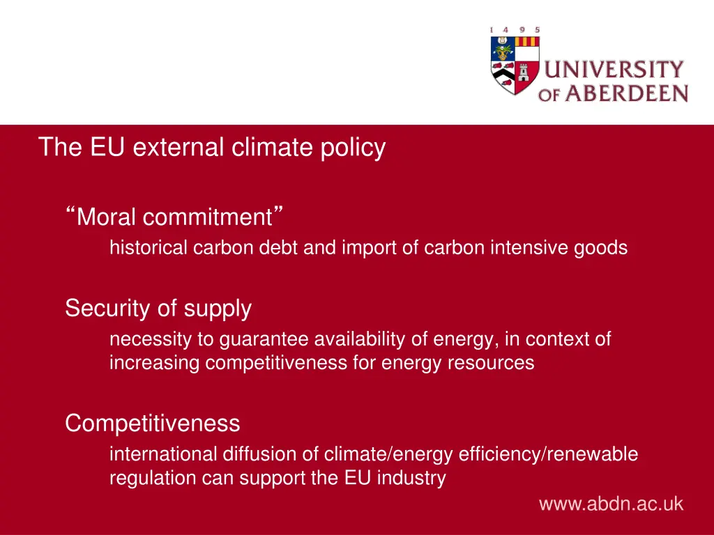 the eu external climate policy