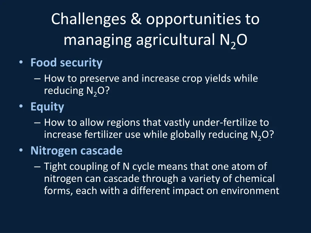 challenges opportunities to managing agricultural