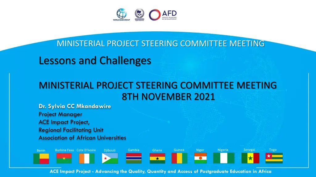ministerial project steering committee meeting 2
