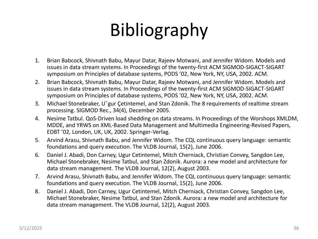bibliography
