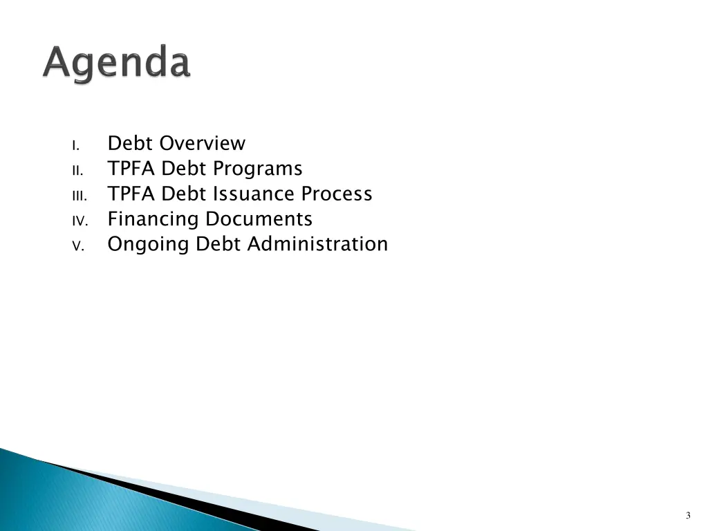 debt overview tpfa debt programs tpfa debt