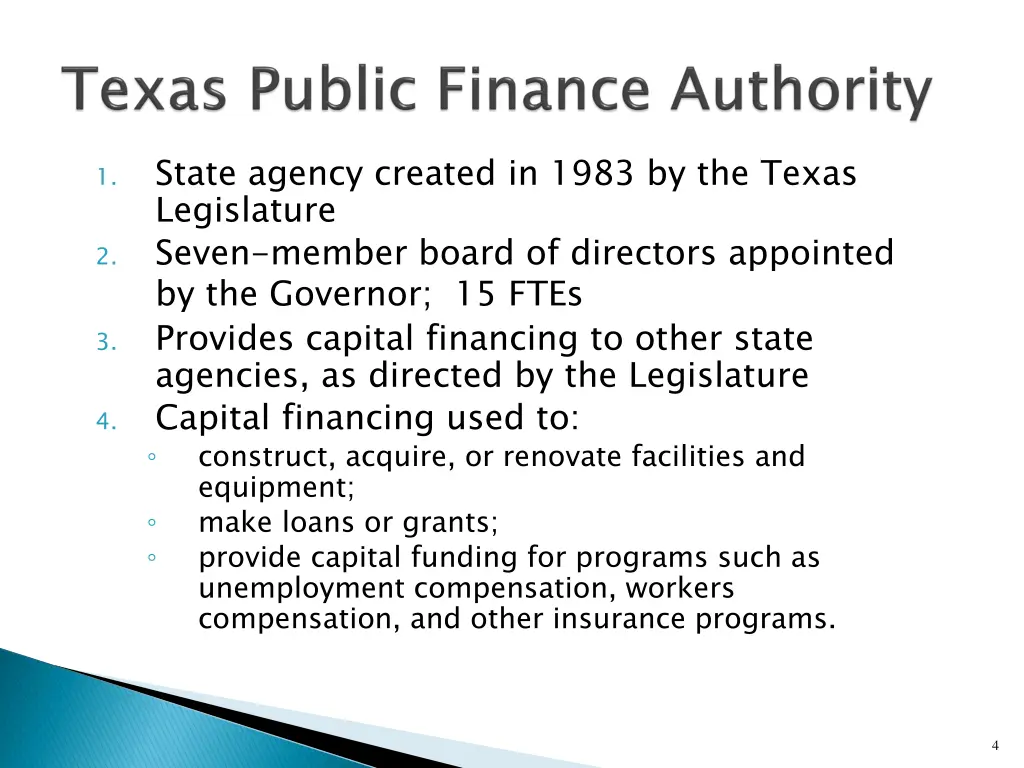 state agency created in 1983 by the texas