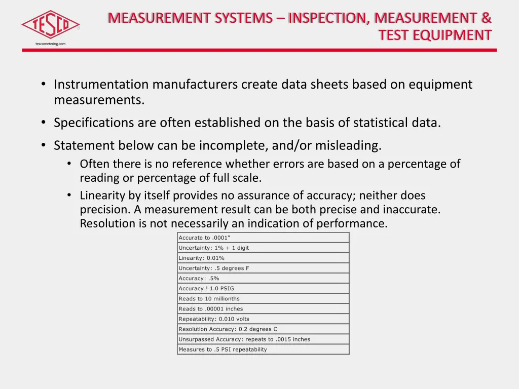 measurement systems inspection measurement 1