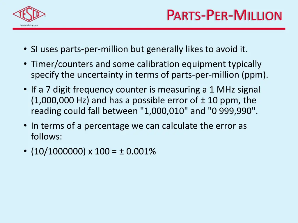 p arts p er m illion