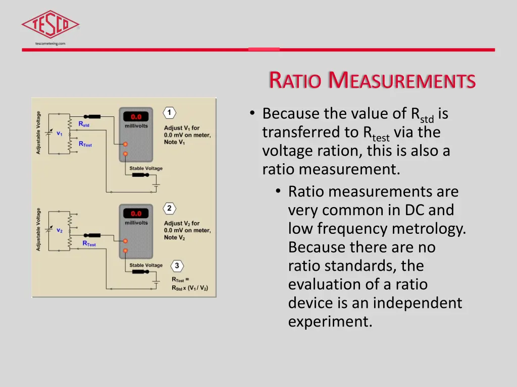 r atio m easurements