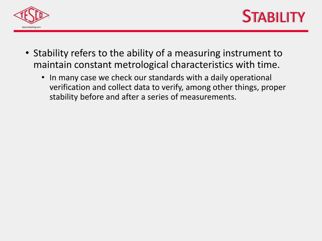 s tability