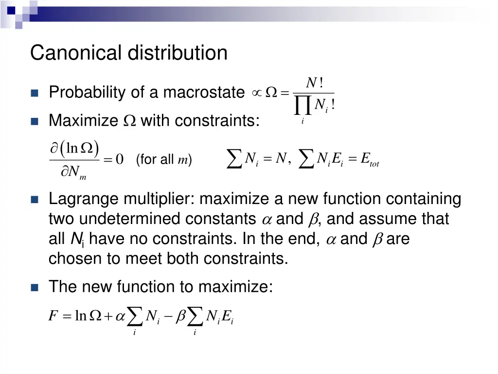canonical distribution 1
