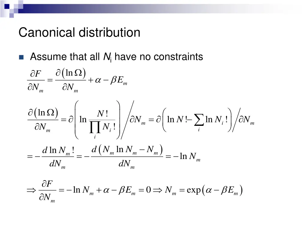 canonical distribution 2