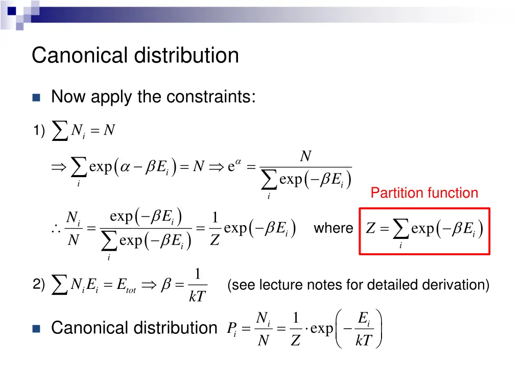 canonical distribution 3