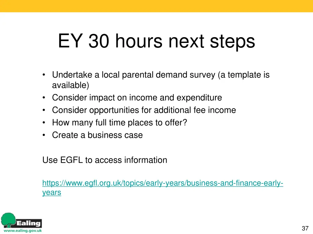 ey 30 hours next steps
