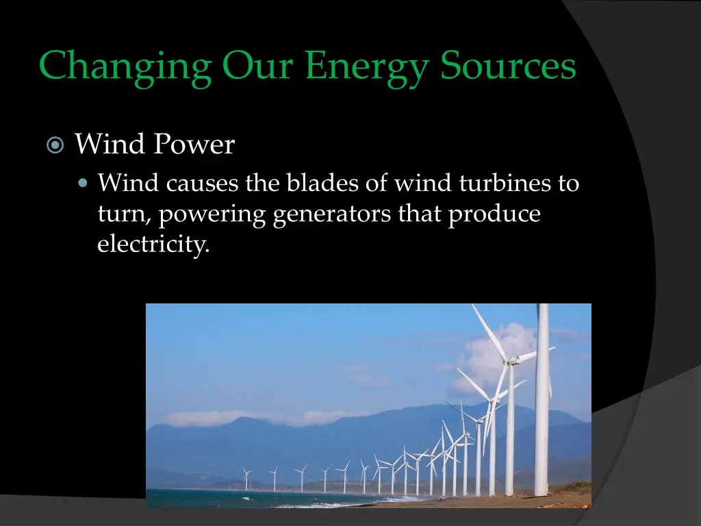 changing our energy sources