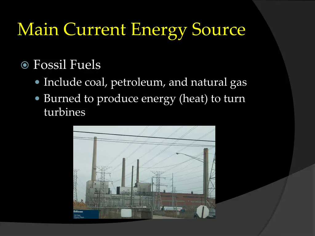 main current energy source